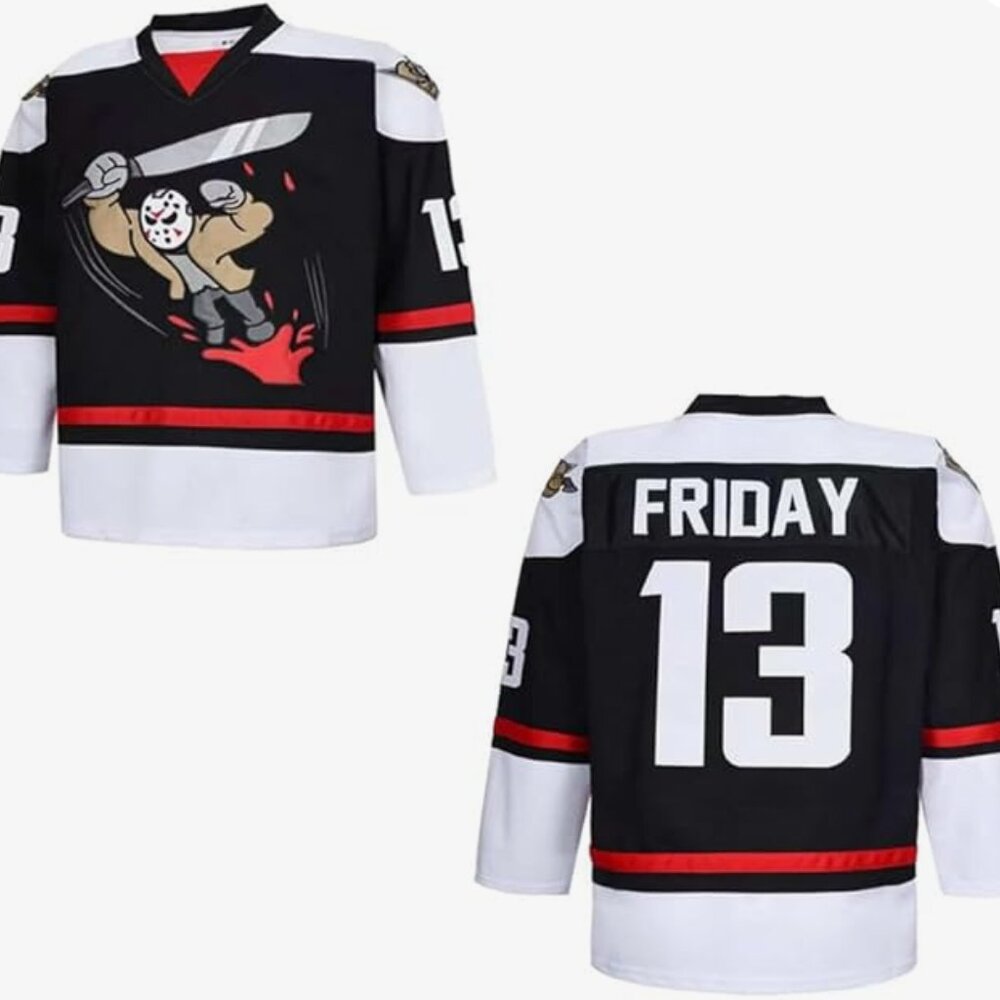 Men's #13 Friday Movie Stitched Hockey Jersey, XXL